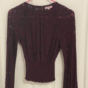 Rich Plum Lace Top - Boho Chic Vibes at a Steal!